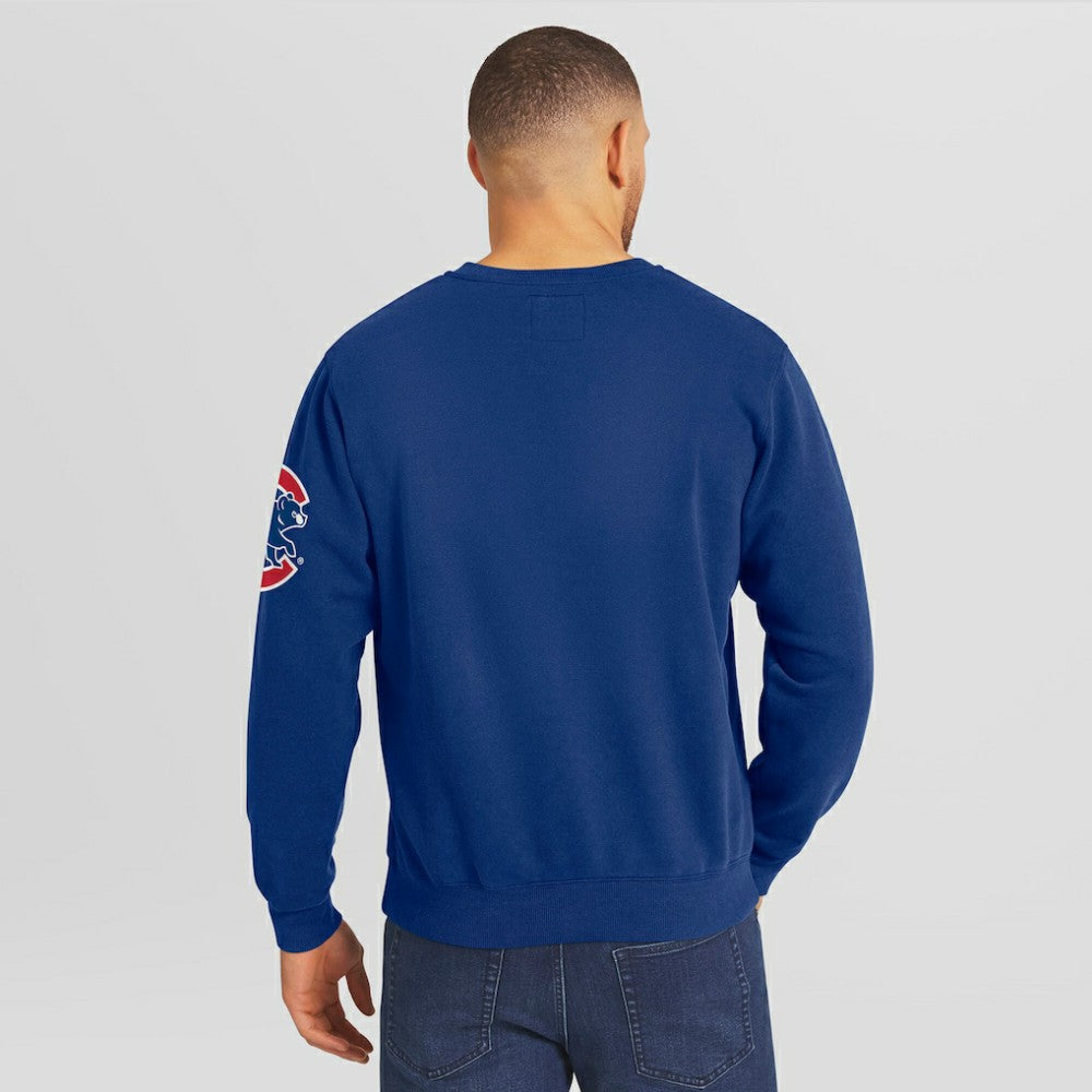 Chicago Cubs Darius Rucker Collection Washed Crew Neck Pullover Sweatshirt - Royal