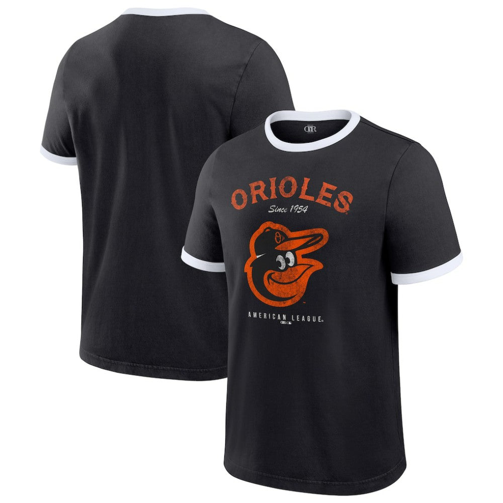 Baltimore Orioles Darius Rucker Collection Washed Ringer T-Shirt - Black