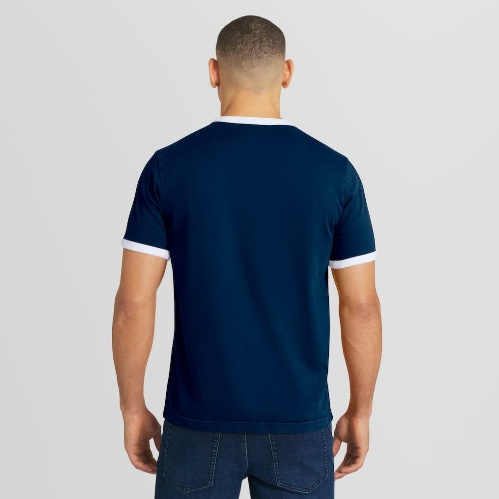 Detroit Tigers Darius Rucker Collection Washed Ringer T-Shirt - Navy
