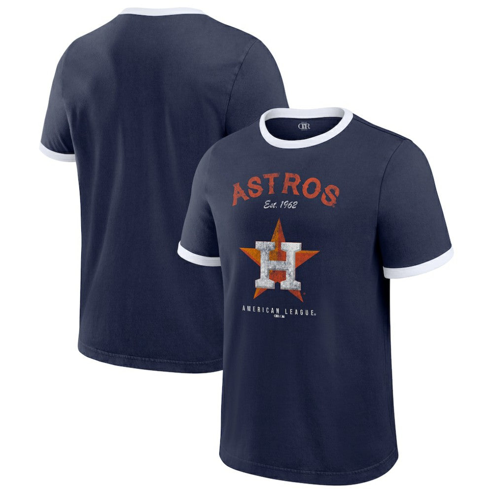 Houston Astros Darius Rucker Collection Washed Ringer T-Shirt - Navy