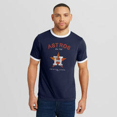 Houston Astros Darius Rucker Collection Washed Ringer T-Shirt - Navy