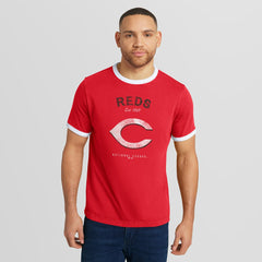 Cincinnati Reds Darius Rucker Collection Washed Ringer T-Shirt - Red