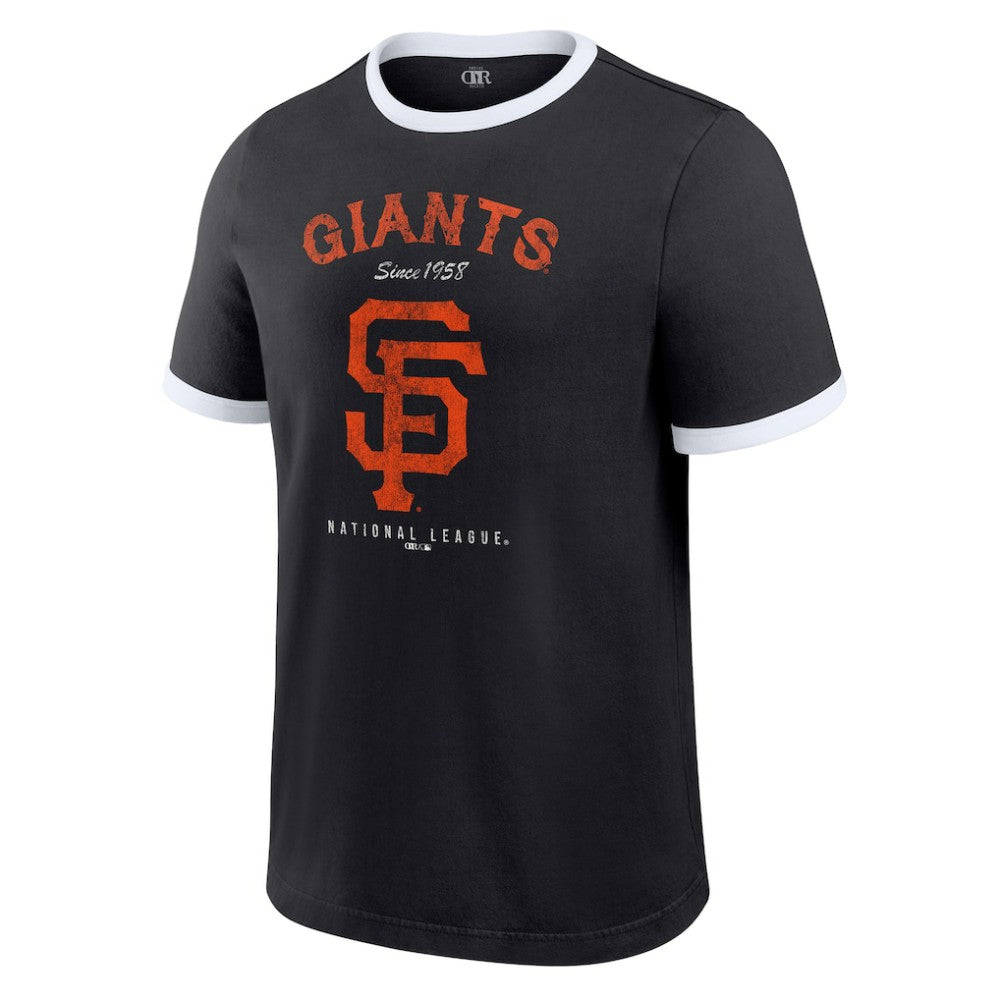 San Francisco Giants Darius Rucker Collection Washed Ringer T-Shirt - Black