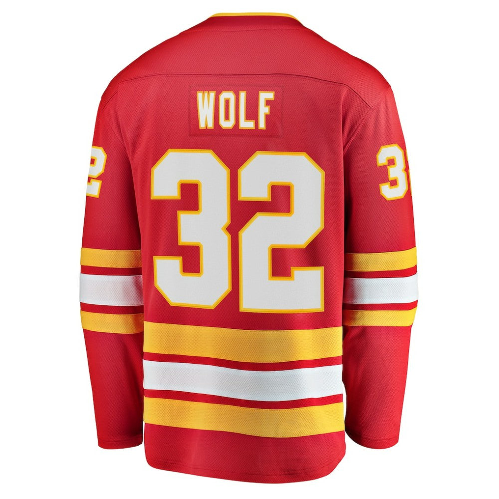 Dustin Wolf Calgary Flames Fanatics Home Breakaway Jersey