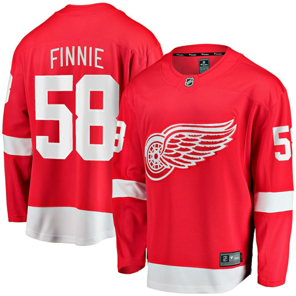 Emmitt Finnie Detroit Red Wings Fanatics Home Breakaway Jersey