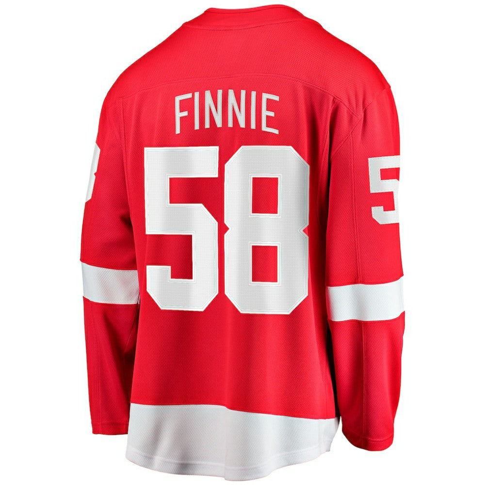 Emmitt Finnie Detroit Red Wings Fanatics Home Breakaway Jersey