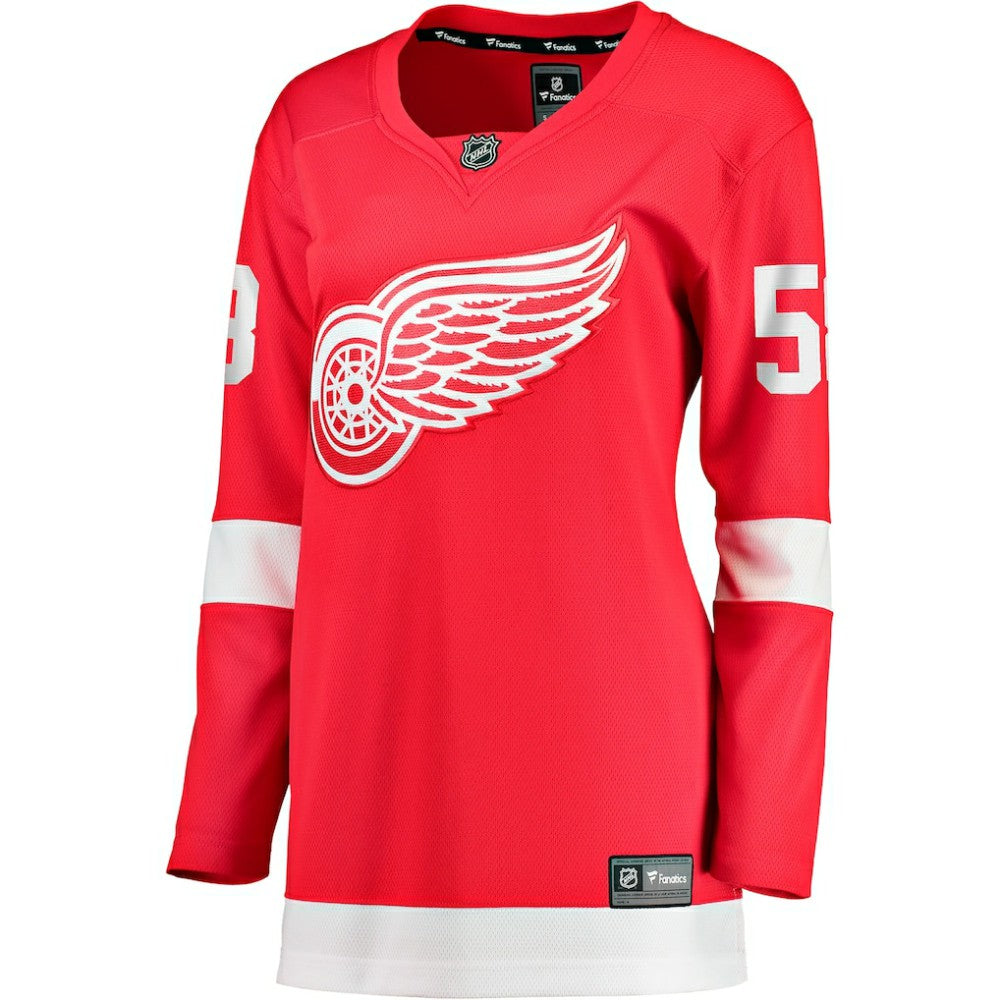 Emmitt Finnie Detroit Red Wings Fanatics Women's Home Breakaway Jersey