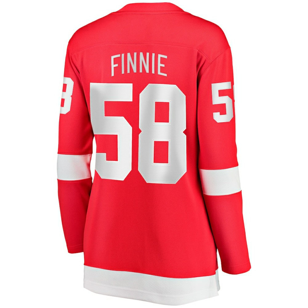 Emmitt Finnie Detroit Red Wings Fanatics Women's Home Breakaway Jersey