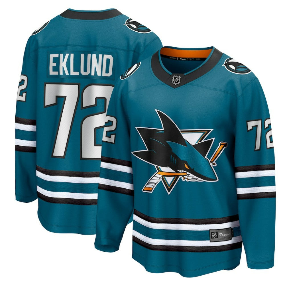 William Eklund San Jose Sharks Fanatics Home Breakaway Jersey