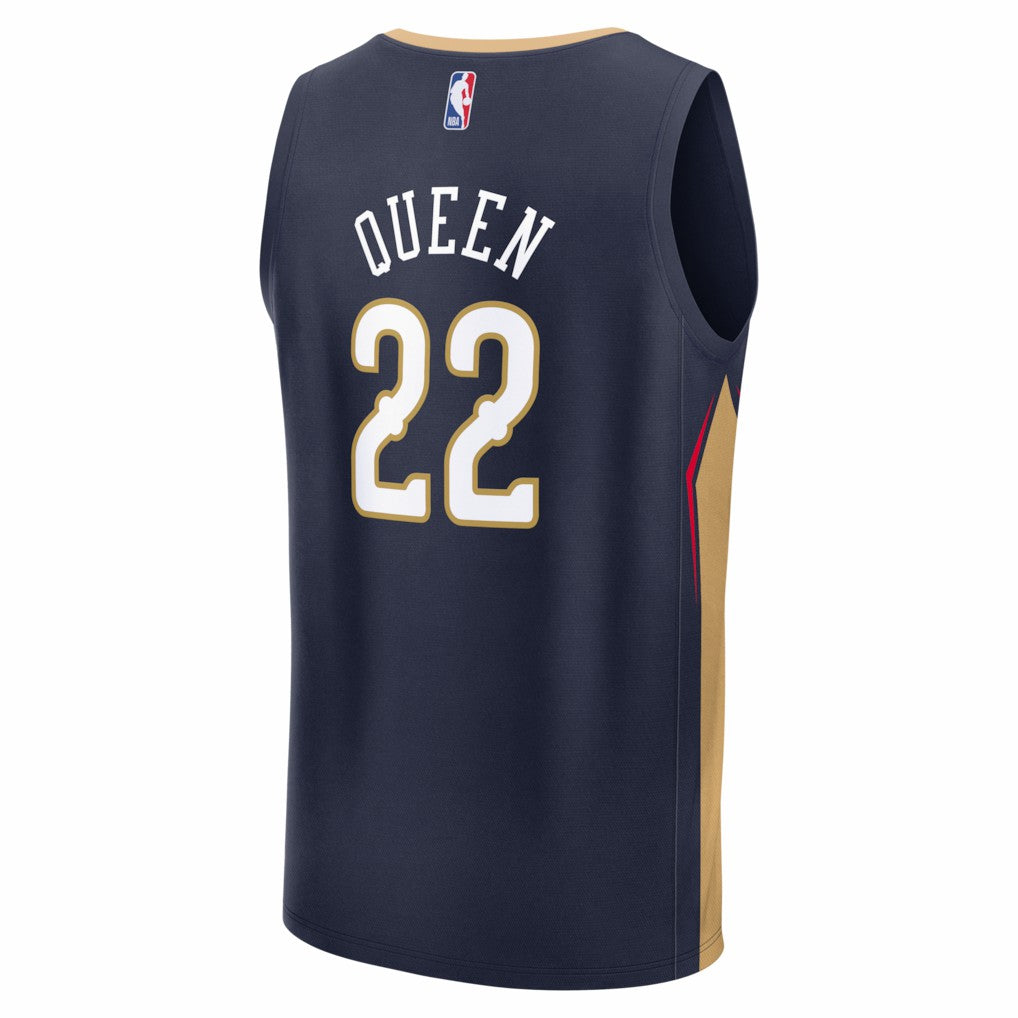 Derik Queen New Orleans Pelicans Fast Break Replica Jersey - Icon Edition - Navy | Fanatics cheap