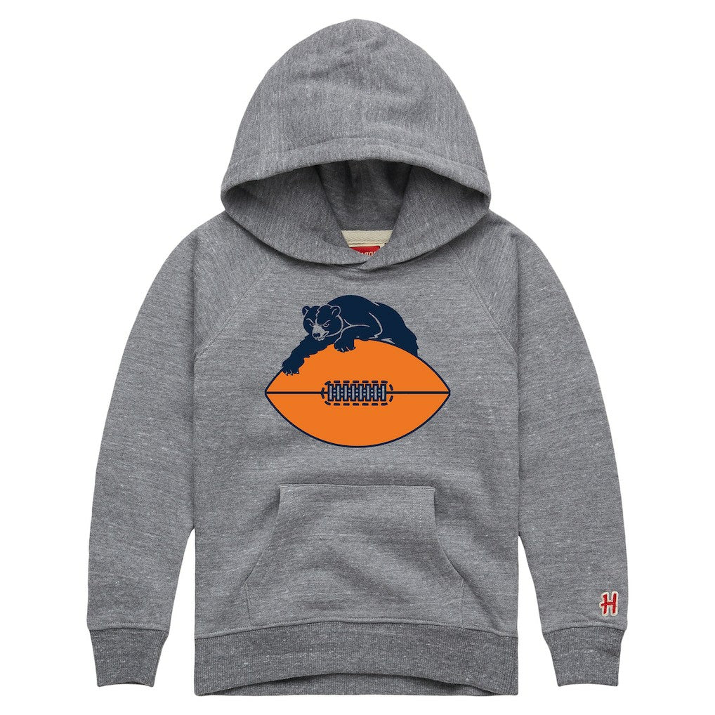 NFL Chicago Bears Homage Youth Hand Drawn Logo Tri-Blend Hoodie