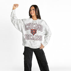 NFL Chicago Bears Gameday Couture Women's Whiteout Oversized Premium Fleece Sweatshirt