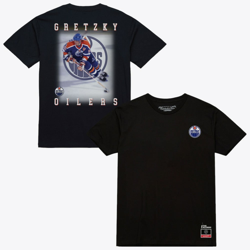 Wayne Gretzky Edmonton Oilers Mitchell & Ness Photo T-Shirt