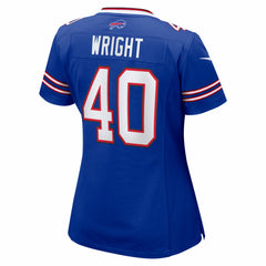 NFL Buffalo Bills Matthew Wright  Women's Team Game Jersey