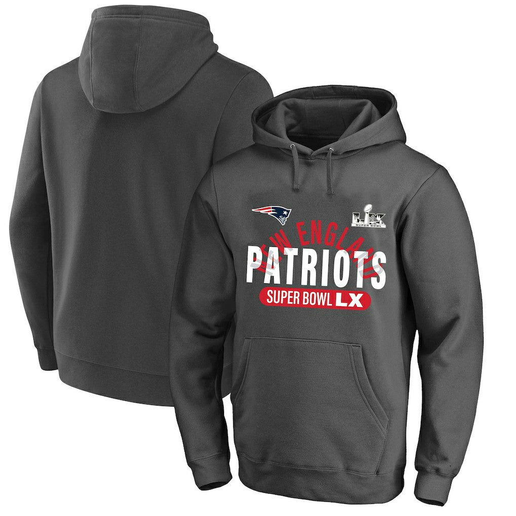 NFL New England Patriots Super Bowl LX Big & Tall Game Plan Hoodie