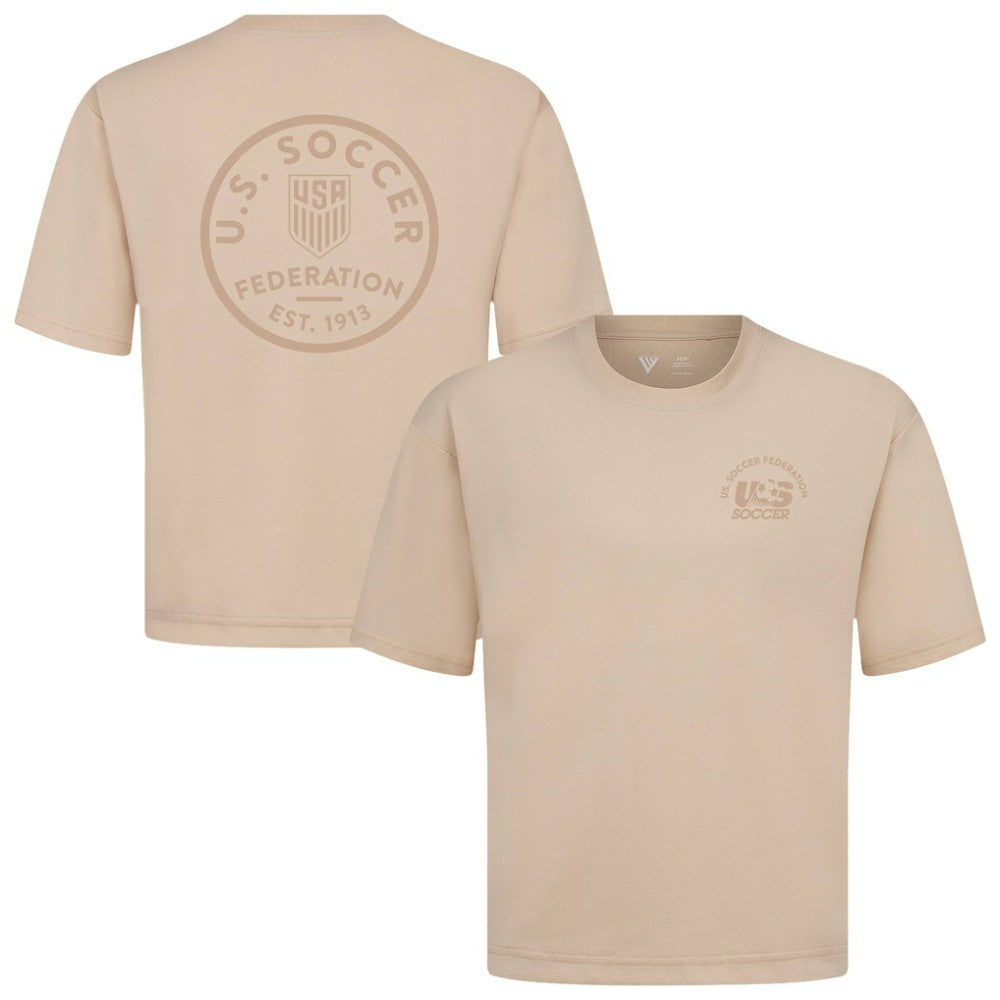 USMNT Levelwear Luxe Signature Knit Transit Tonal T-Shirt / Soccer For sale