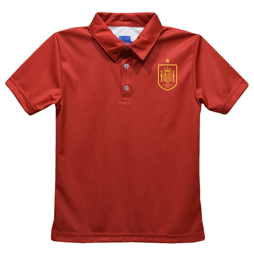 Spain National Team Vive La Fete Youth Solid Polo / Soccer For sale