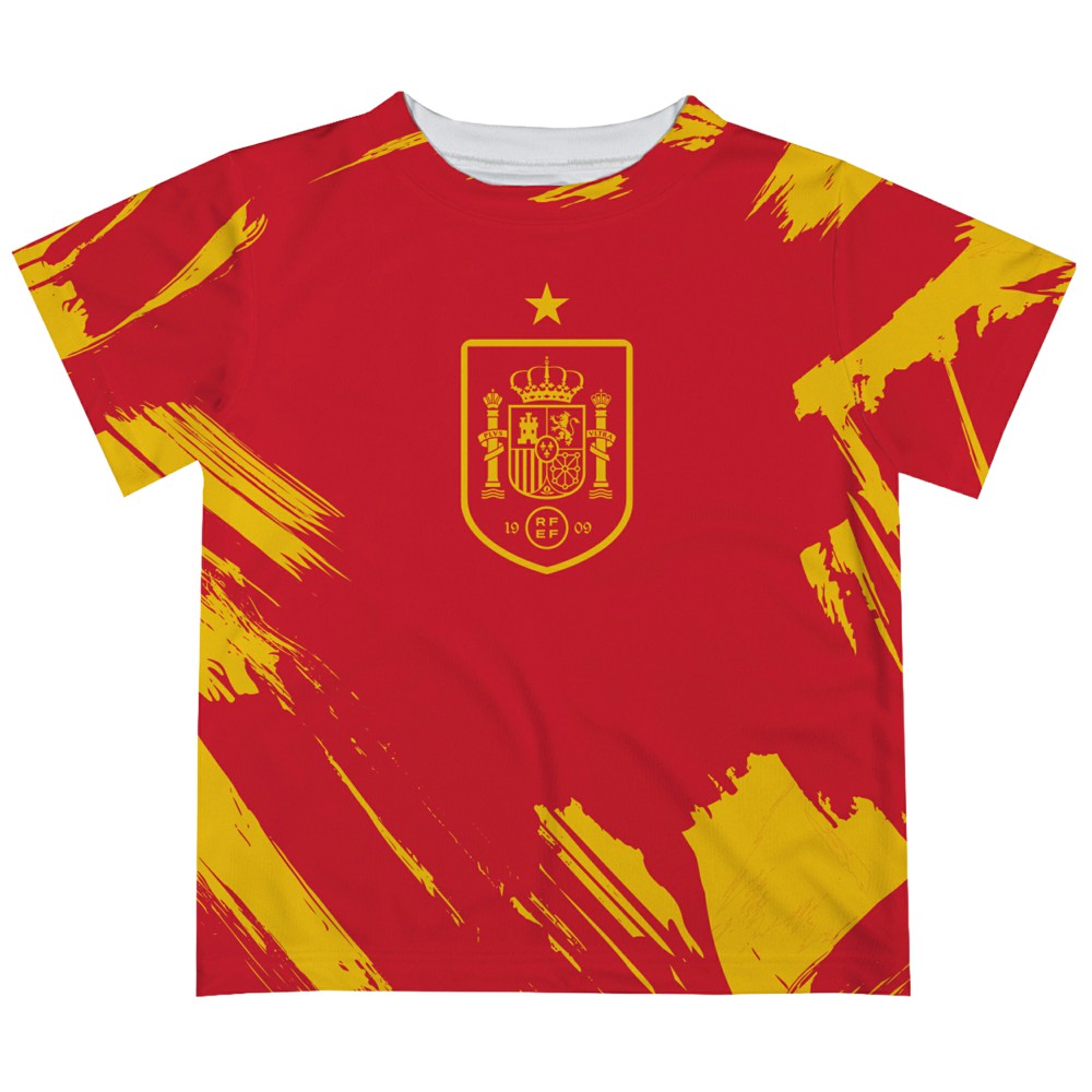 Spain National Team Vive La Fete Youth Paint Brush T-Shirt / Soccer For sale