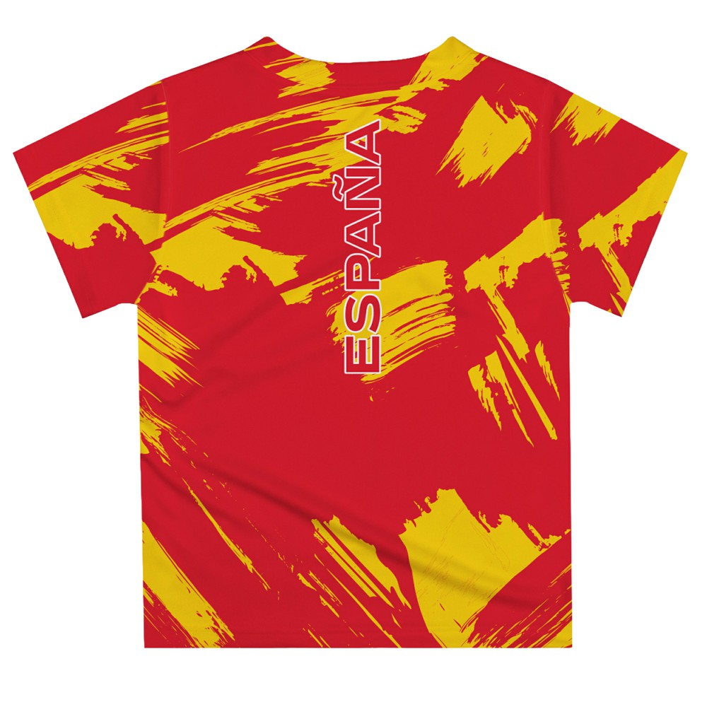Spain National Team Vive La Fete Youth Paint Brush T-Shirt / Soccer For sale
