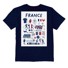 France National Team Vive La Fete Youth Impressions Artwork T-Shirt / Soccer Online