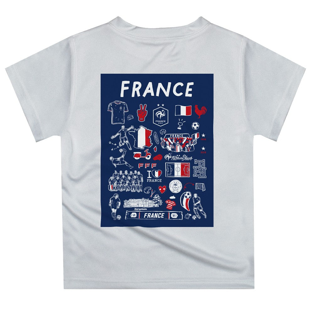 France National Team Vive La Fete Youth Impressions Artwork T-Shirt / Soccer Outlet