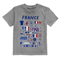 France National Team Vive La Fete Youth Impressions Artwork T-Shirt / Soccer Discount