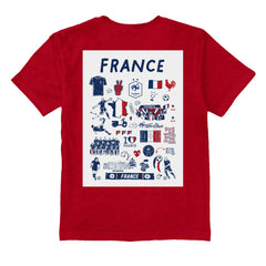 France National Team Vive La Fete Youth Impressions Artwork T-Shirt / Soccer Sale
