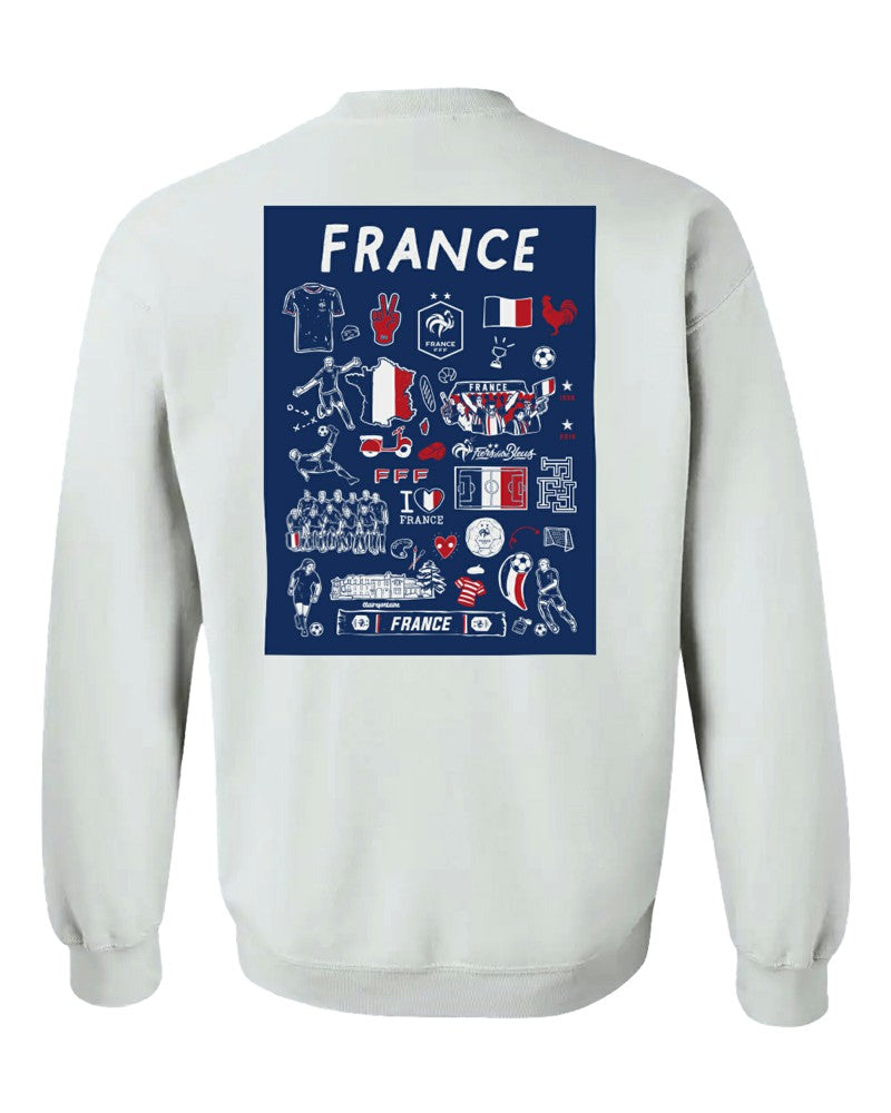 France National Team Vive La Fete Women's Impressions Artwork Sweatshirt / Soccer Hot sale