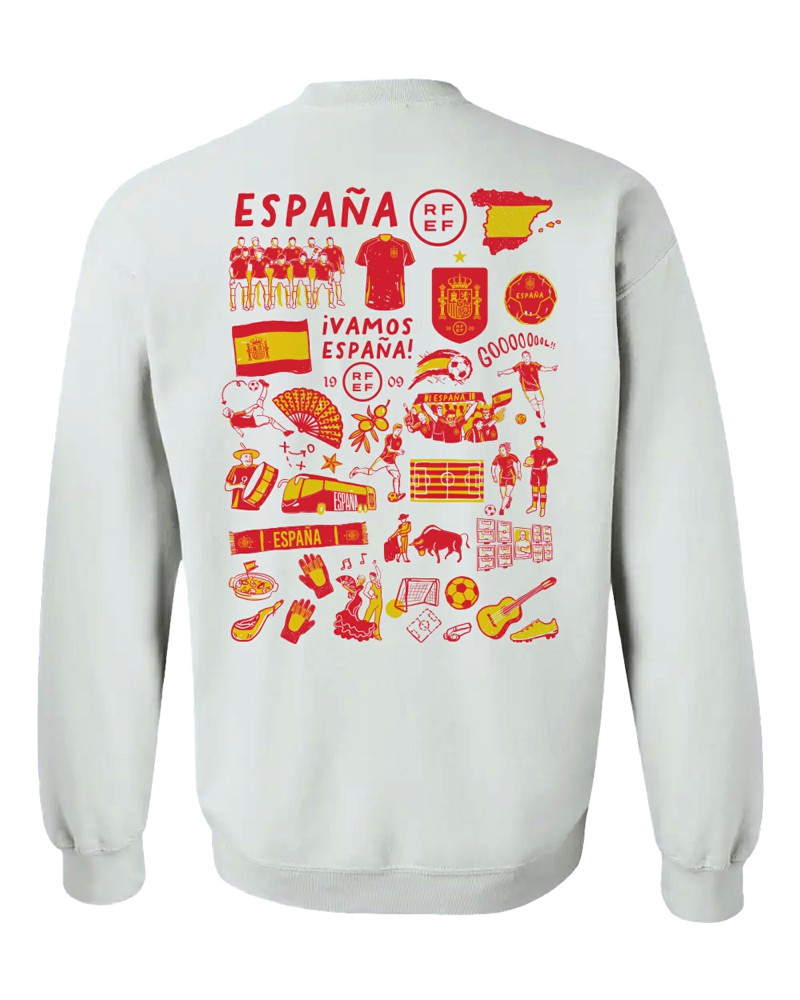 Spain National Team Vive La Fete Women's Impressions Artwork Sweatshirt / Soccer New