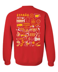 Spain National Team Vive La Fete Women's Impressions Artwork Sweatshirt / Soccer New