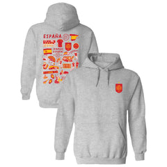 Spain National Team Vive La Fete Women's Impressions Artwork Hoodie / Soccer Hot sale