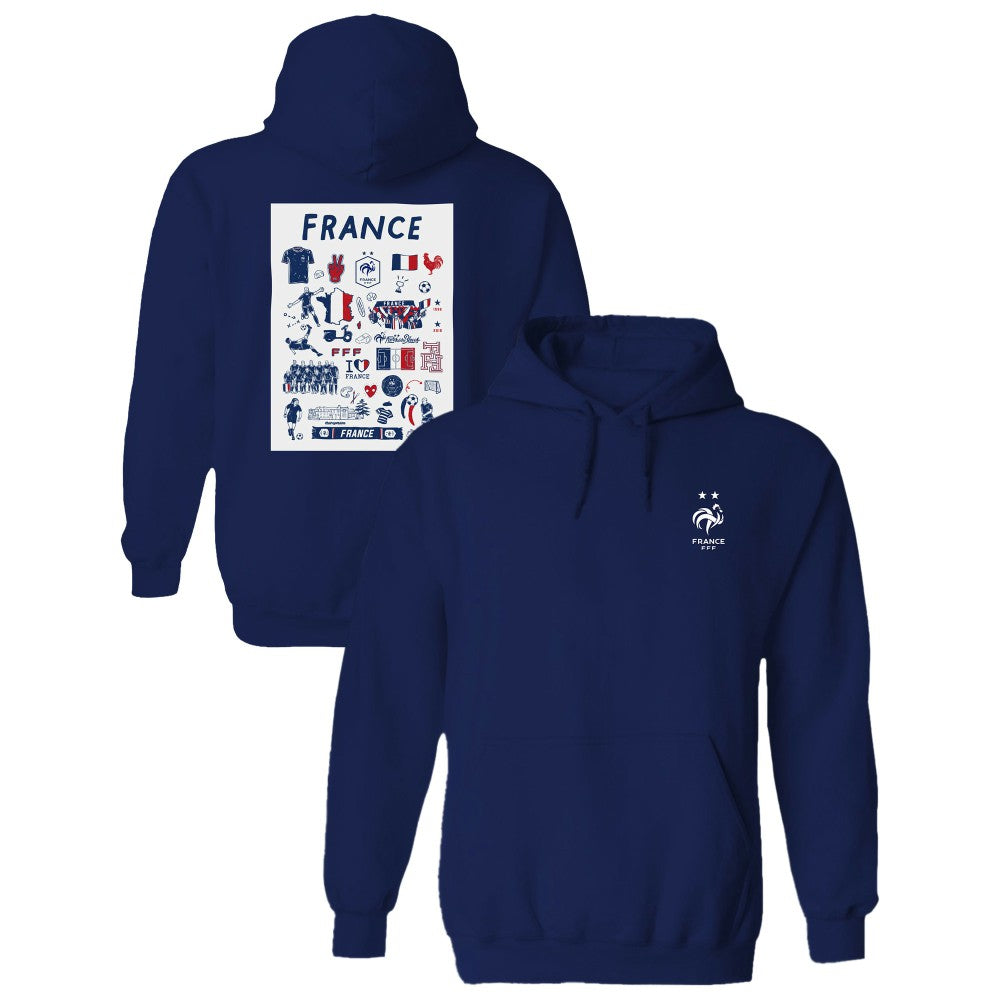 France National Team Vive La Fete Women's Impressions Artwork Hoodie / Soccer For sale