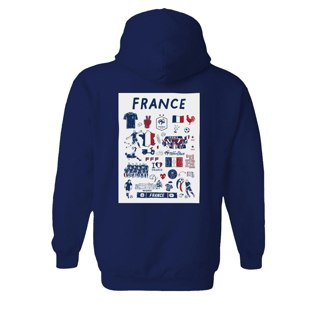 France National Team Vive La Fete Women's Impressions Artwork Hoodie / Soccer For sale