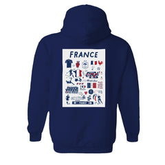 France National Team Vive La Fete Women's Impressions Artwork Hoodie / Soccer For sale