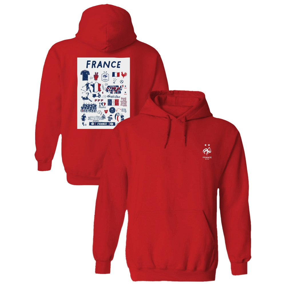 France National Team Vive La Fete Women's Impressions Artwork Hoodie / Soccer On sale