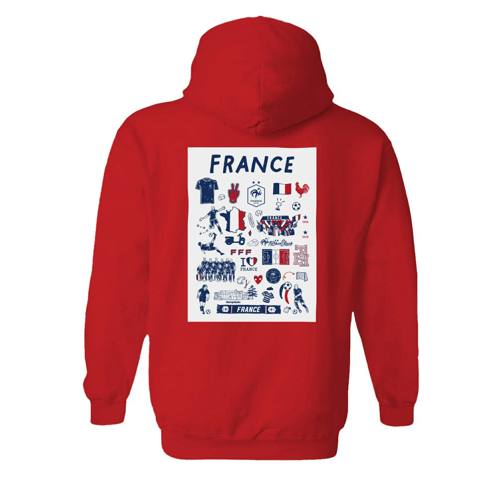 France National Team Vive La Fete Women's Impressions Artwork Hoodie / Soccer On sale