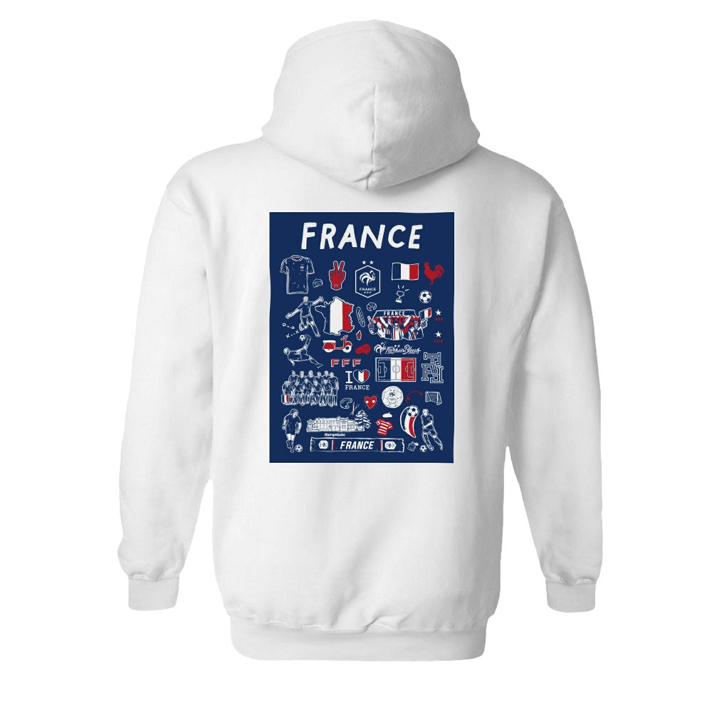 France National Team Vive La Fete Women's Impressions Artwork Hoodie / Soccer Sale