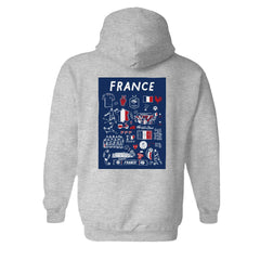 France National Team Vive La Fete Women's Impressions Artwork Hoodie / Soccer Discount