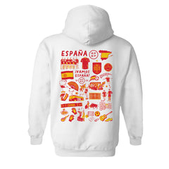 Spain National Team Vive La Fete Women's Impressions Artwork Hoodie / Soccer On sale