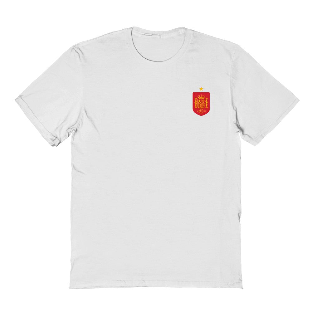 Spain National Team Vive La Fete Women's Impressions Artwork Fitted T-Shirt / Soccer Hot sale