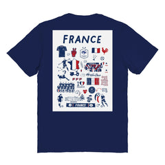 France National Team Vive La Fete Women's Impressions Artwork Fitted T-Shirt / Soccer New