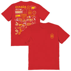 Spain National Team Vive La Fete Women's Impressions Artwork Fitted T-Shirt / Soccer Hot sale