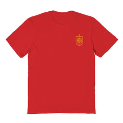 Spain National Team Vive La Fete Women's Impressions Artwork Fitted T-Shirt / Soccer Hot sale