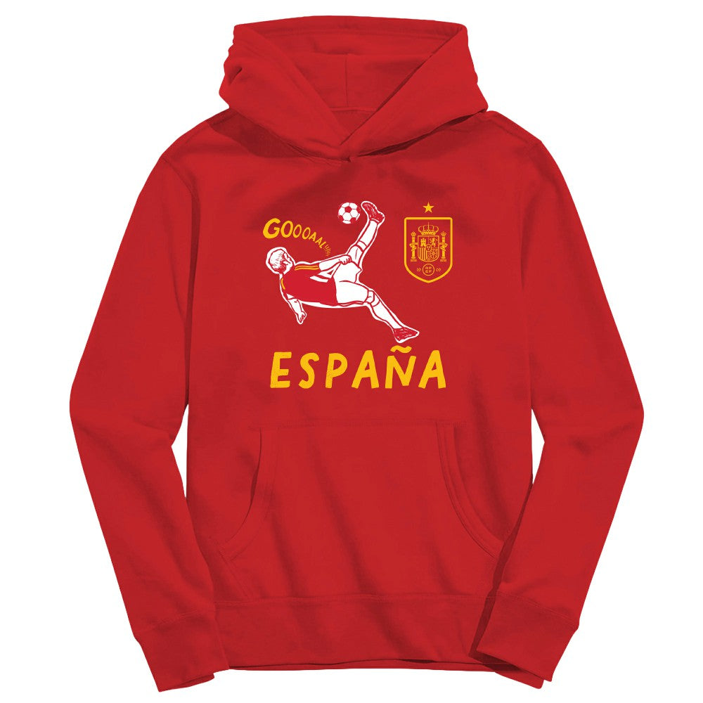 Spain National Team Vive La Fete Youth Chilena Style Hoodie / Soccer Online