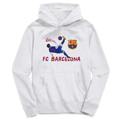 Barcelona Vive La Fete Youth Chilena Style Hoodie / Soccer On sale