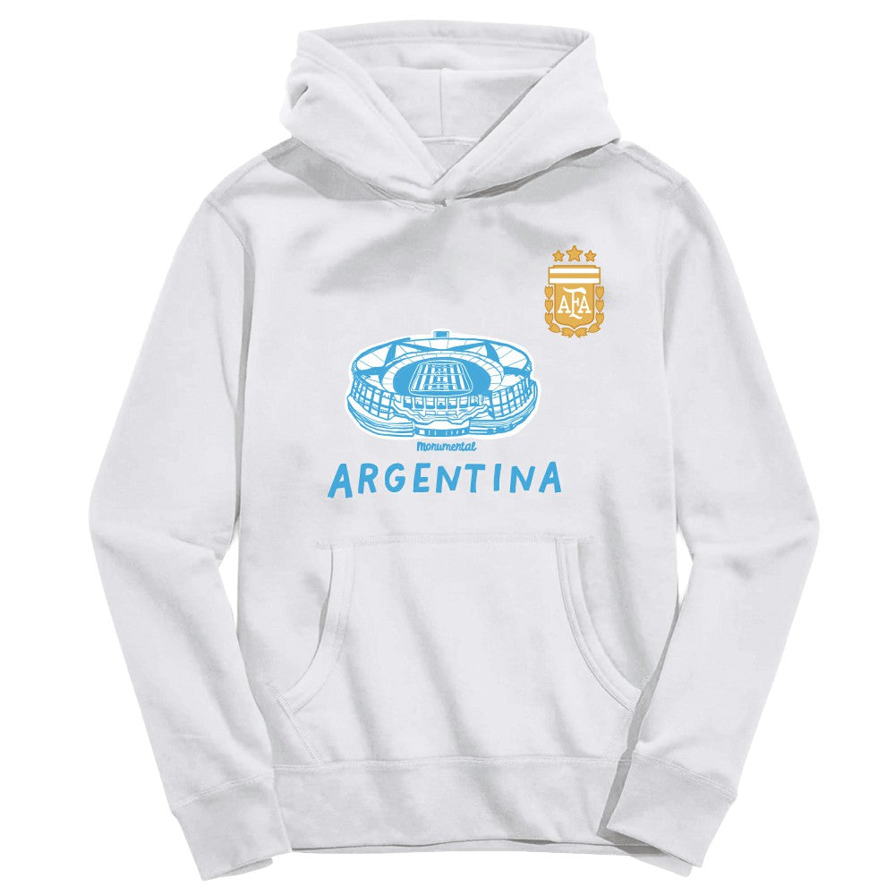 Argentina National Team Vive La Fete Youth Stadium Style Hoodie / Soccer On sale