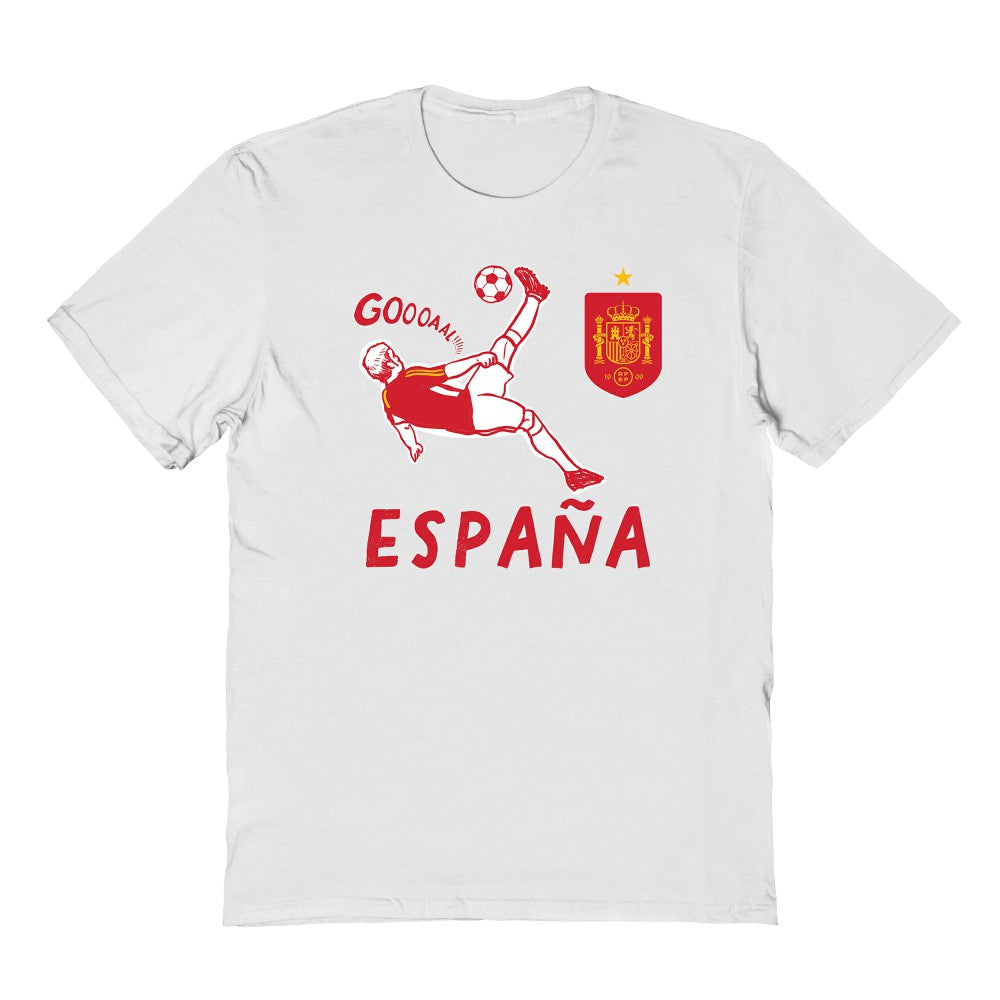 Spain National Team Vive La Fete Youth Chilena Style T-Shirt / Soccer New