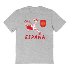 Spain National Team Vive La Fete Youth Chilena Style T-Shirt / Soccer Sale