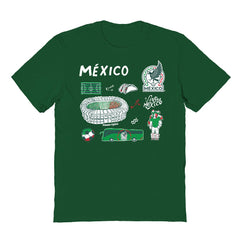 Mexico National Team Vive La Fete Youth Impressions Icons T-Shirt / Soccer Hot sale