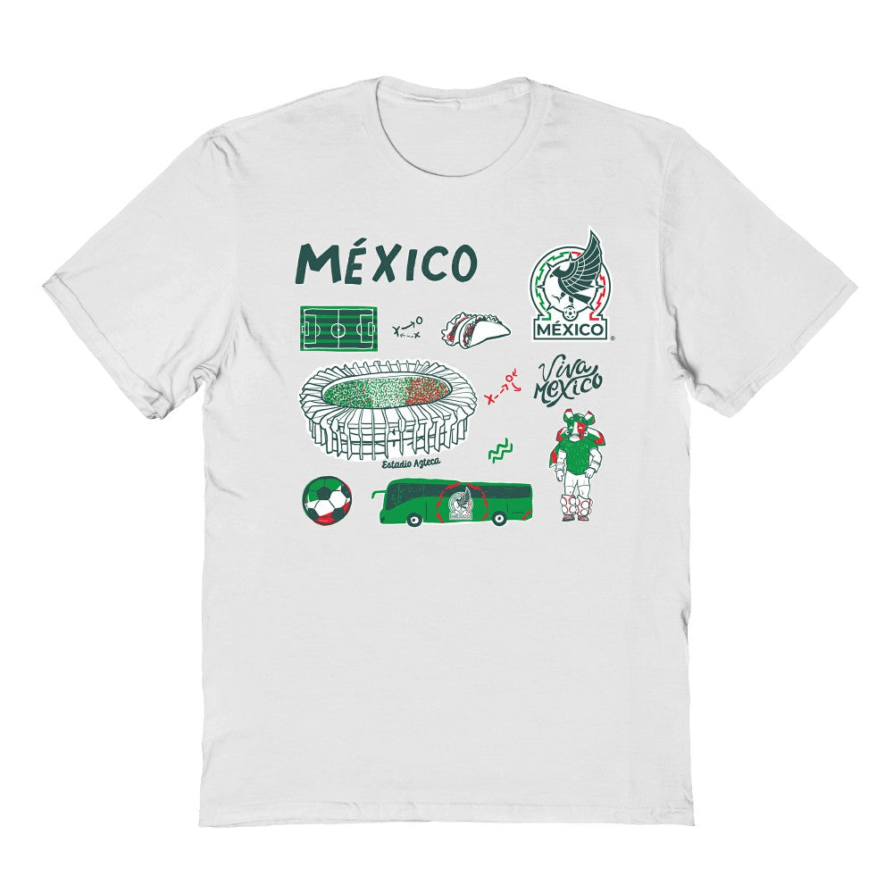 Mexico National Team Vive La Fete Youth Impressions Icons T-Shirt / Soccer Sale